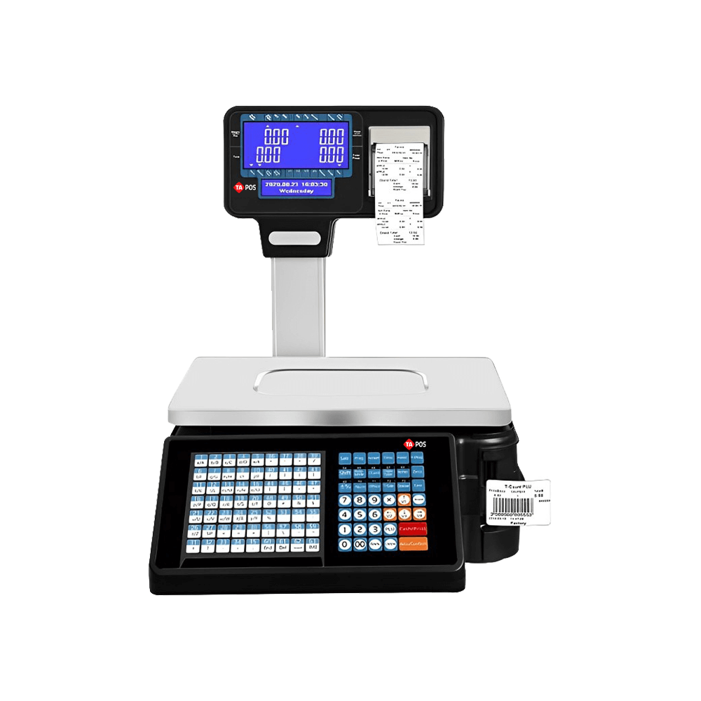 Electronic scale for printing barcodes and invoices TA-650