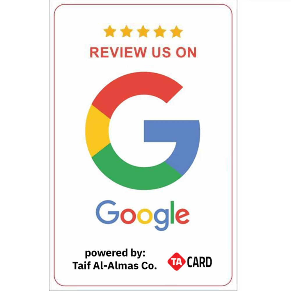 Smart Google Maps Review Card With NFC technology